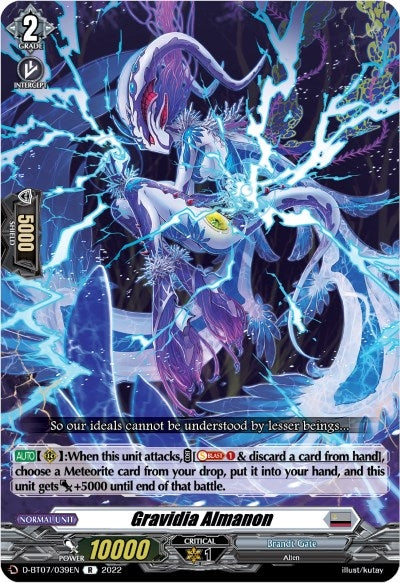 Image for Gravidia Almanon (D-BT07: Raging Flames Against Emerald Storm) (D-BT07/039EN) - Cardfight Vanguard