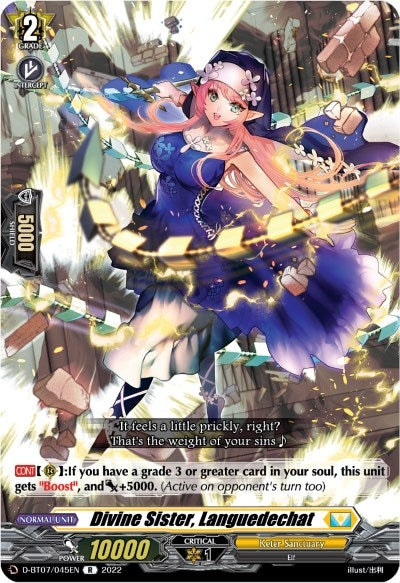 Image for Divine Sister, Languedechat (D-BT07: Raging Flames Against Emerald Storm) (D-BT07/045EN) - Cardfight Vanguard