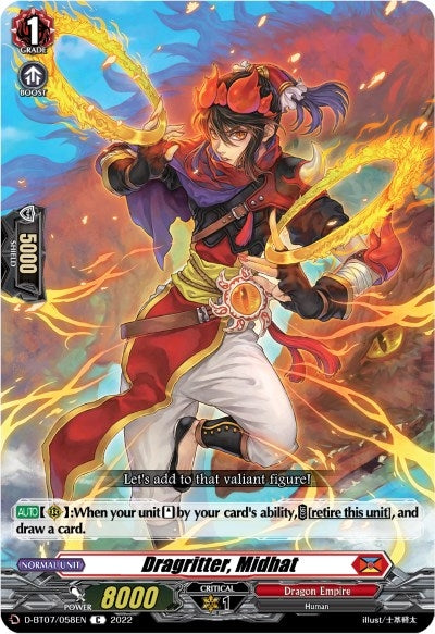 Image for Dragritter, Midhat (D-BT07: Raging Flames Against Emerald Storm) (D-BT07/058EN) - Cardfight Vanguard