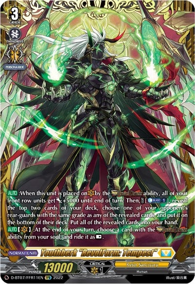 Image for Youthberk "RevolForm: Tempest" (FFR) (D-BT07: Raging Flames Against Emerald Storm) (D-BT07/FFR11EN) - Cardfight Vanguard