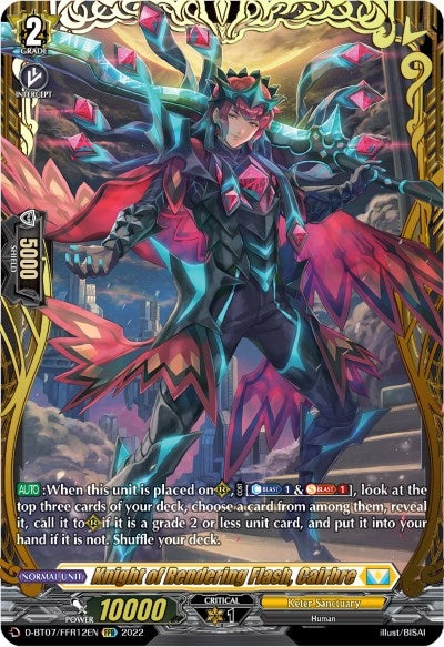 Image for Knight of Rendering Flash, Cairbre (FFR) (D-BT07: Raging Flames Against Emerald Storm) (D-BT07/FFR12EN) - Cardfight Vanguard