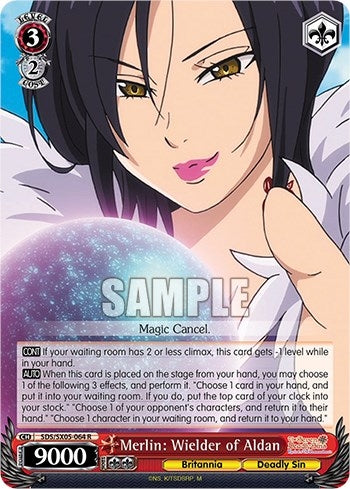 Image for Merlin: Wielder of Aldan (The Seven Deadly Sins: Revival of The Commandments) (SDS/SX05-064 R) - Weiss Schwarz