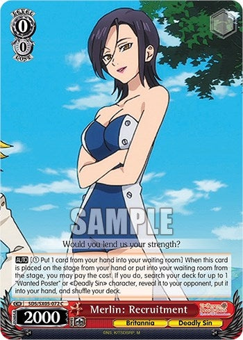 Image for Merlin: Recruitment (The Seven Deadly Sins: Revival of The Commandments) (SDS/SX05-072 C) - Weiss Schwarz