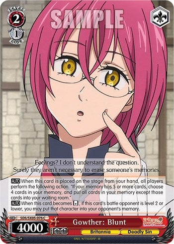 Image for Gowther: Blunt (The Seven Deadly Sins: Revival of The Commandments) (SDS/SX05-076 C) - Weiss Schwarz