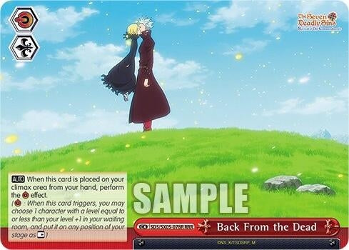 Image for Back From the Dead (RRR) (The Seven Deadly Sins: Revival of The Commandments) (SDS/SX05-078R RRR) - Weiss Schwarz