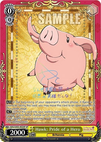 Image for Hawk: Pride of a Hero (SP) (The Seven Deadly Sins: Revival of The Commandments) (SDS/SX05-002SP SP) - Weiss Schwarz