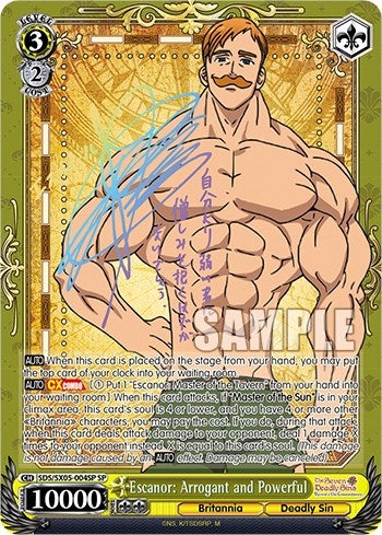 Image for Escanor: Arrogant and Powerful (SP) (The Seven Deadly Sins: Revival of The Commandments) (SDS/SX05-004SP SP) - Weiss Schwarz