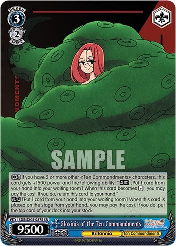 Image for Gloxinia of the Ten Commandments (SR) (The Seven Deadly Sins: Revival of The Commandments) (SDS/SX05-087S SR) - Weiss Schwarz