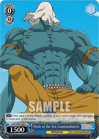 Image for Drole of the Ten Commandments (The Seven Deadly Sins: Revival of The Commandments) (SDS/SX05-088 U) - Weiss Schwarz