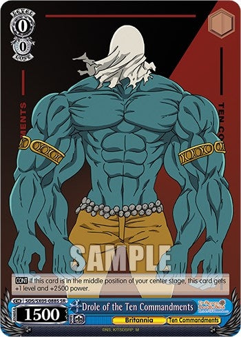 Image for Drole of the Ten Commandments (SR) (The Seven Deadly Sins: Revival of The Commandments) (SDS/SX05-088S SR) - Weiss Schwarz