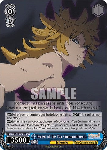 Image for Derieri of the Ten Commandments (The Seven Deadly Sins: Revival of The Commandments) (SDS/SX05-091 U) - Weiss Schwarz