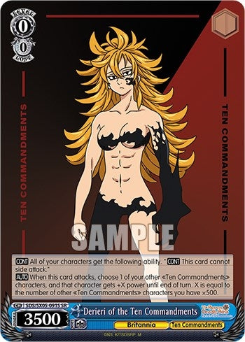 Image for Derieri of the Ten Commandments (SR) (The Seven Deadly Sins: Revival of The Commandments) (SDS/SX05-091S SR) - Weiss Schwarz