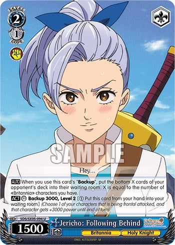 Image for Jericho: Following Behind (The Seven Deadly Sins: Revival of The Commandments) (SDS/SX05-094 U) - Weiss Schwarz