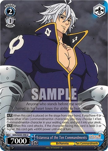 Image for Estarossa of the Ten Commandments (The Seven Deadly Sins: Revival of The Commandments) (SDS/SX05-096 U) - Weiss Schwarz