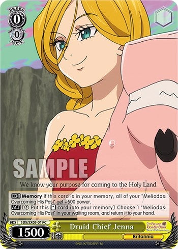 Image for Druid Chief Jenna (The Seven Deadly Sins: Revival of The Commandments) (SDS/SX05-019 C) - Weiss Schwarz