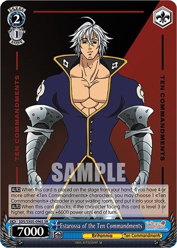 Image for Estarossa of the Ten Commandments (SR) (The Seven Deadly Sins: Revival of The Commandments) (SDS/SX05-096S SR) - Weiss Schwarz