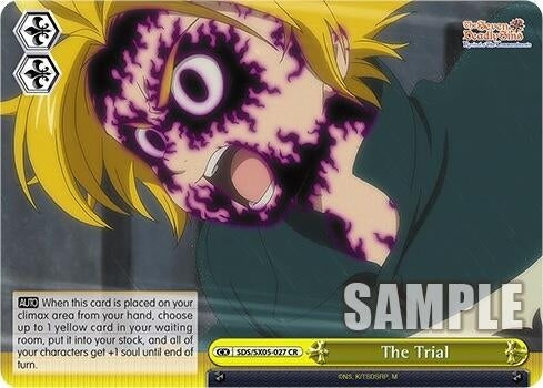 Image for The Trial (The Seven Deadly Sins: Revival of The Commandments) (SDS/SX05-027 CR) - Weiss Schwarz