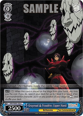 Image for Grayroad & Fraudrin: Upper Hand (The Seven Deadly Sins: Revival of The Commandments) (SDS/SX05-102 C) - Weiss Schwarz