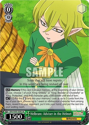 Image for Helbram: Adviser in the Helmet (SR) (The Seven Deadly Sins: Revival of The Commandments) (SDS/SX05-039S SR) - Weiss Schwarz