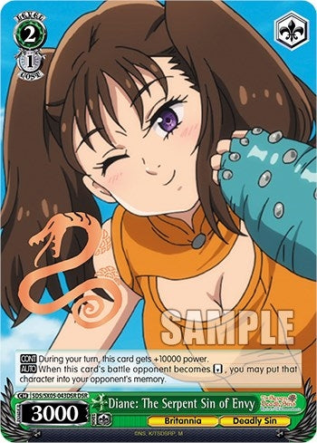 Image for Diane: The Serpent Sin of Envy (DSR) (The Seven Deadly Sins: Revival of The Commandments) (SDS/SX05-043DSR DSR) - Weiss Schwarz