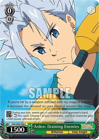 Image for Arden: Draining Enemies (The Seven Deadly Sins: Revival of The Commandments) (SDS/SX05-044 C) - Weiss Schwarz