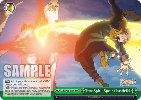 Image for True Spirit Spear Chastiefol (RRR) (The Seven Deadly Sins: Revival of The Commandments) (SDS/SX05-053R RRR) - Weiss Schwarz