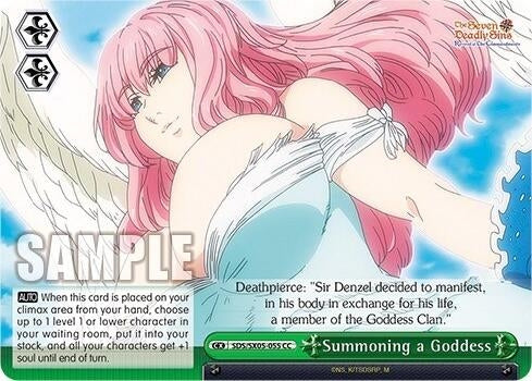 Image for Summoning a Goddess (The Seven Deadly Sins: Revival of The Commandments) (SDS/SX05-055 CC) - Weiss Schwarz