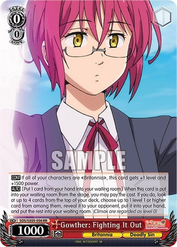 Image for Gowther: Fighting It Out (The Seven Deadly Sins: Revival of The Commandments) (SDS/SX05-056 RR) - Weiss Schwarz