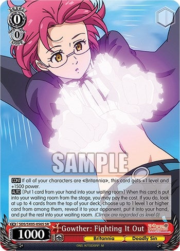 Image for Gowther: Fighting It Out (SR) (The Seven Deadly Sins: Revival of The Commandments) (SDS/SX05-056S SR) - Weiss Schwarz