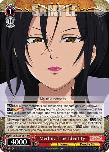 Image for Merlin: True Identity (SR) (The Seven Deadly Sins: Revival of The Commandments) (SDS/SX05-057S SR) - Weiss Schwarz