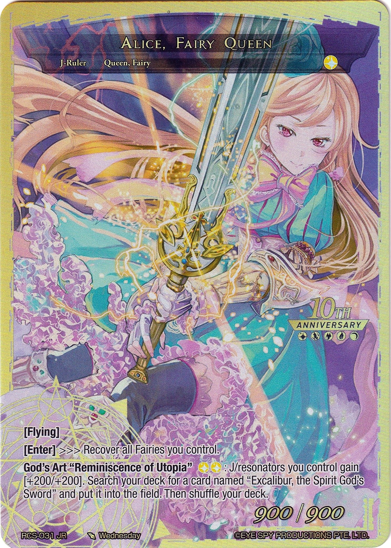 Image for Alice, Girl of the Lake // Alice, Fairy Queen (10th Anniversary: Ruler Collection Set) (RCS-031 JR) - Force of Will