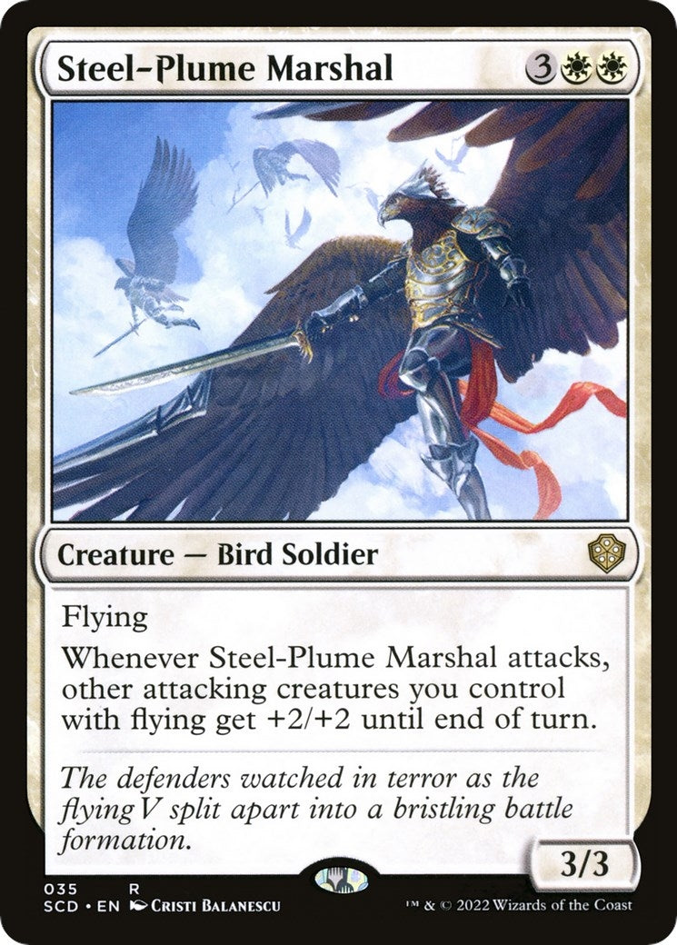 Image for Steel-Plume Marshal (Starter Commander Decks) (35) - Magic: The Gathering