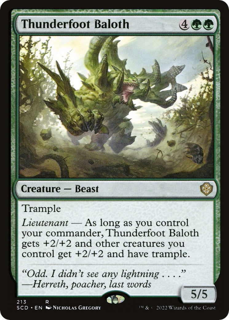 Image for Thunderfoot Baloth (Starter Commander Decks) (213) - Magic: The Gathering