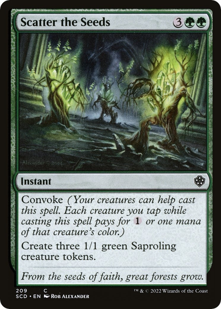 Image for Scatter the Seeds (Starter Commander Decks) (209) - Magic: The Gathering