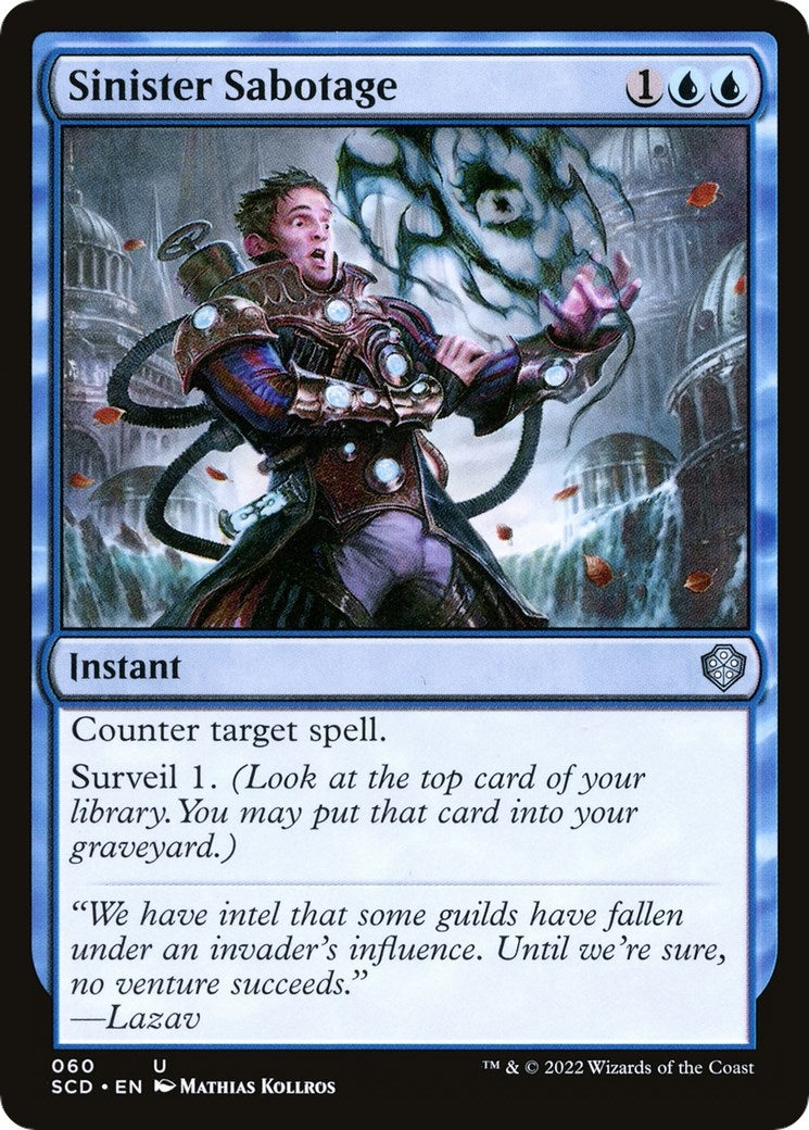 Image for Sinister Sabotage (Starter Commander Decks) (60) - Magic: The Gathering