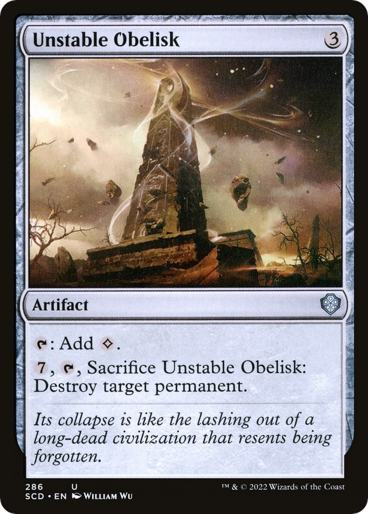 Image for Unstable Obelisk (Starter Commander Decks) (286) - Magic: The Gathering