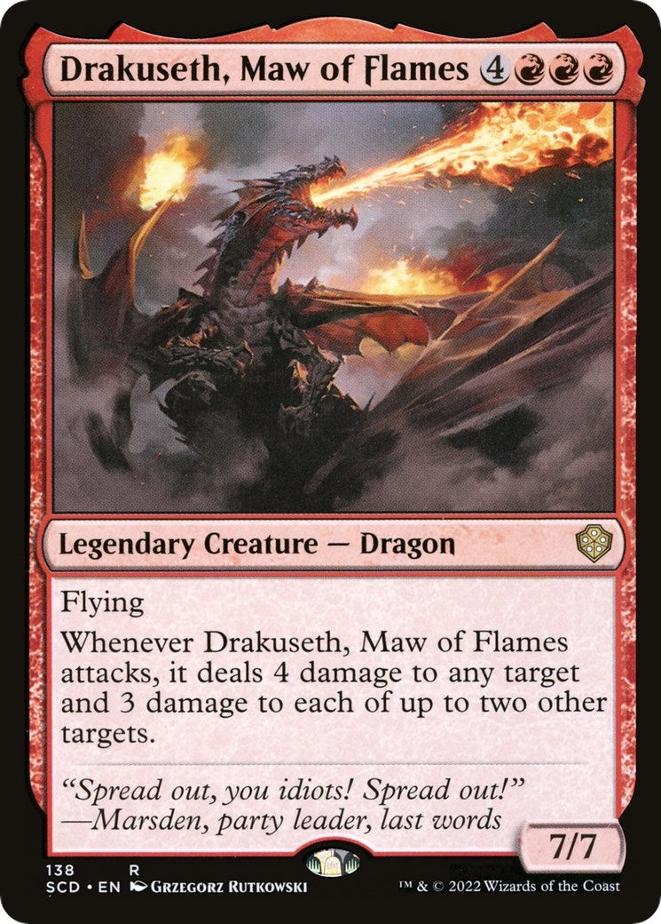 Image for Drakuseth, Maw of Flames (Starter Commander Decks) (138) - Magic: The Gathering