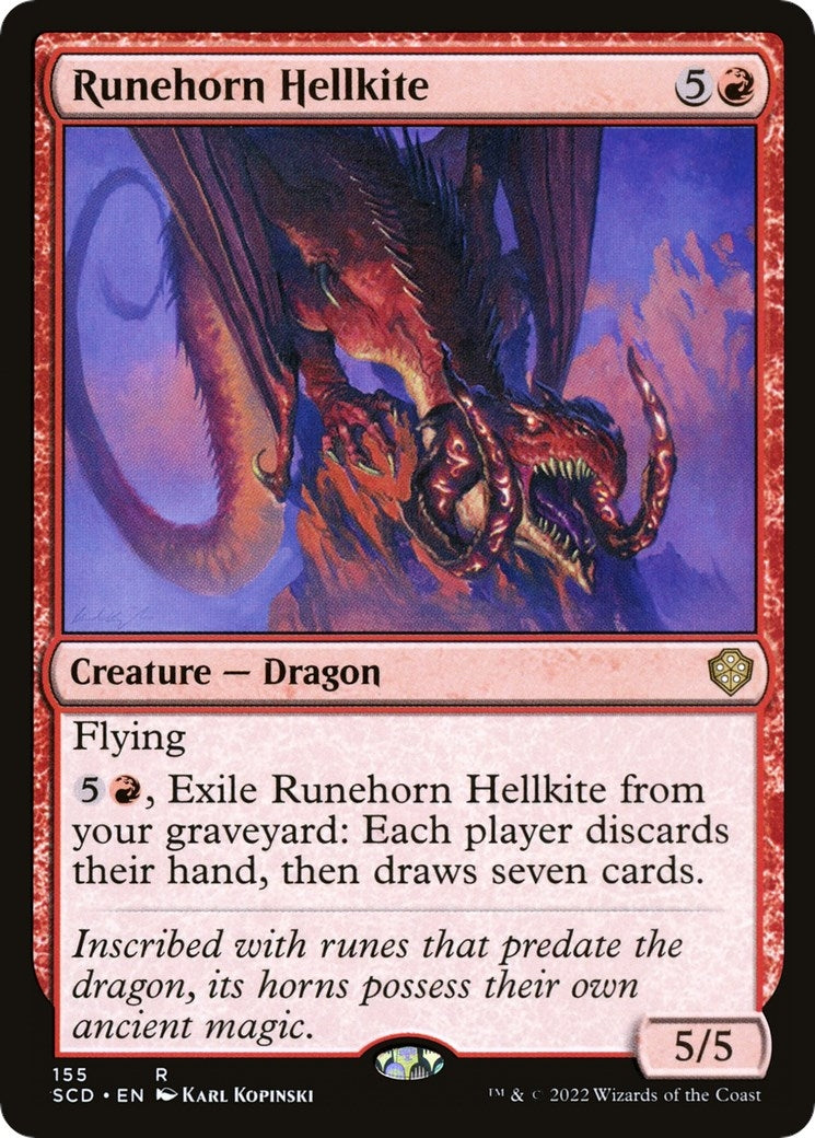 Image for Runehorn Hellkite (Starter Commander Decks) (155) - Magic: The Gathering