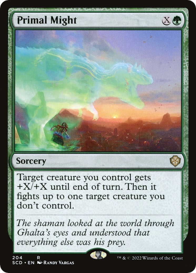 Image for Primal Might (Starter Commander Decks) (204) - Magic: The Gathering
