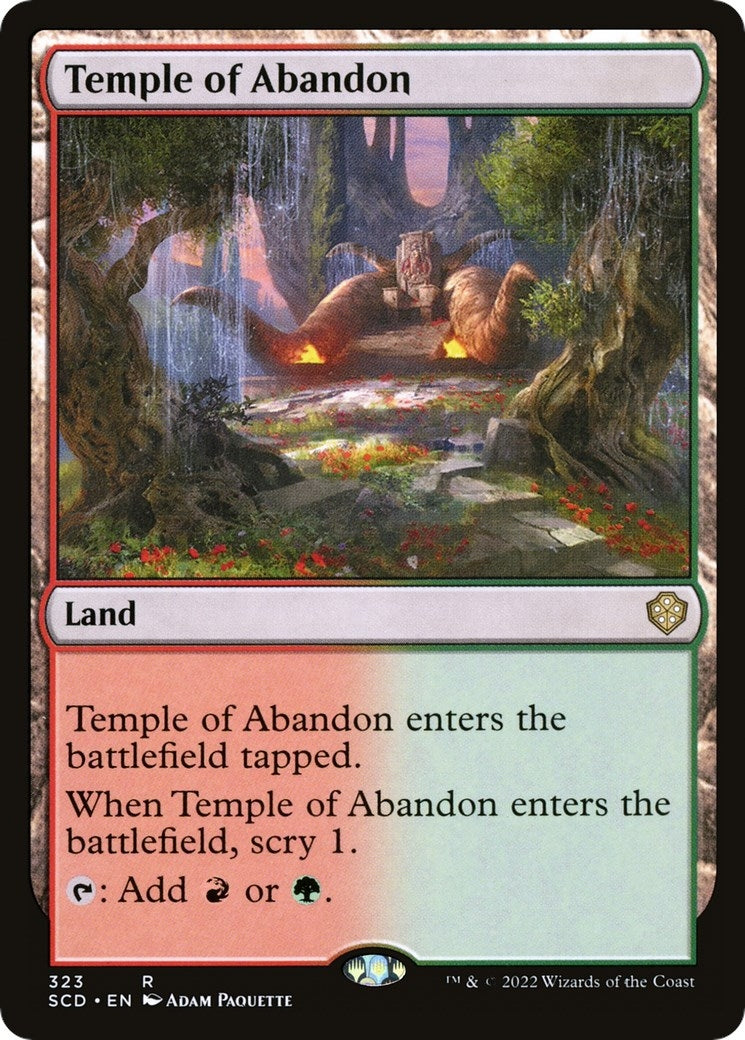 Image for Temple of Abandon (Starter Commander Decks) (323) - Magic: The Gathering