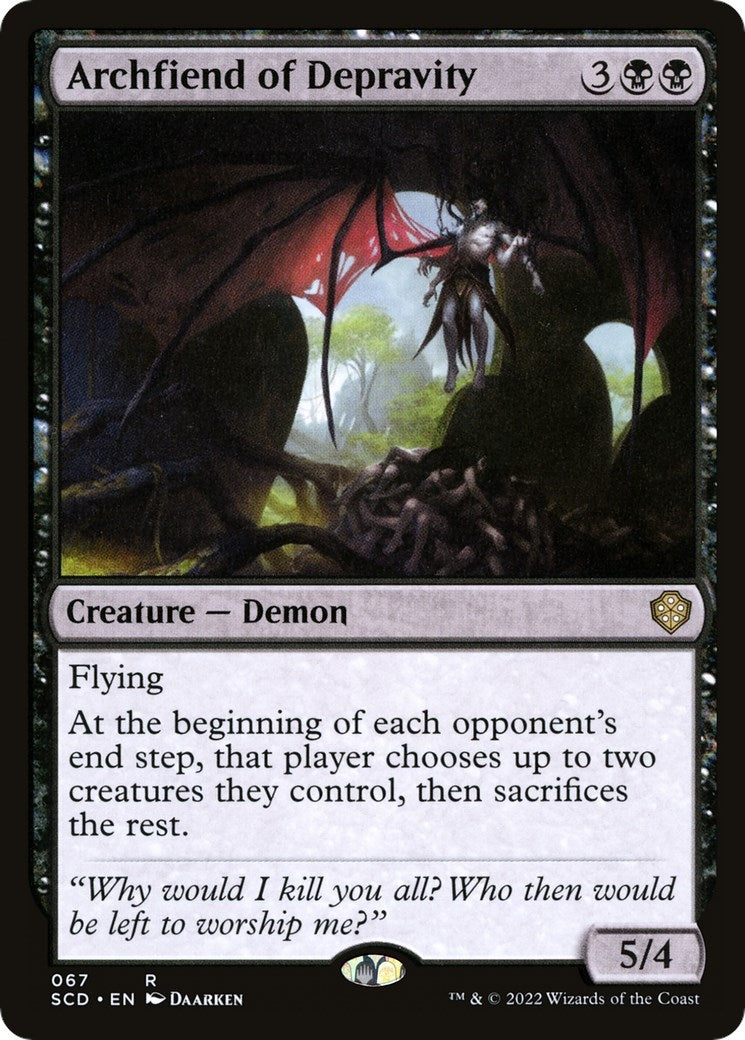 Image for Archfiend of Depravity (Starter Commander Decks) (67) - Magic: The Gathering