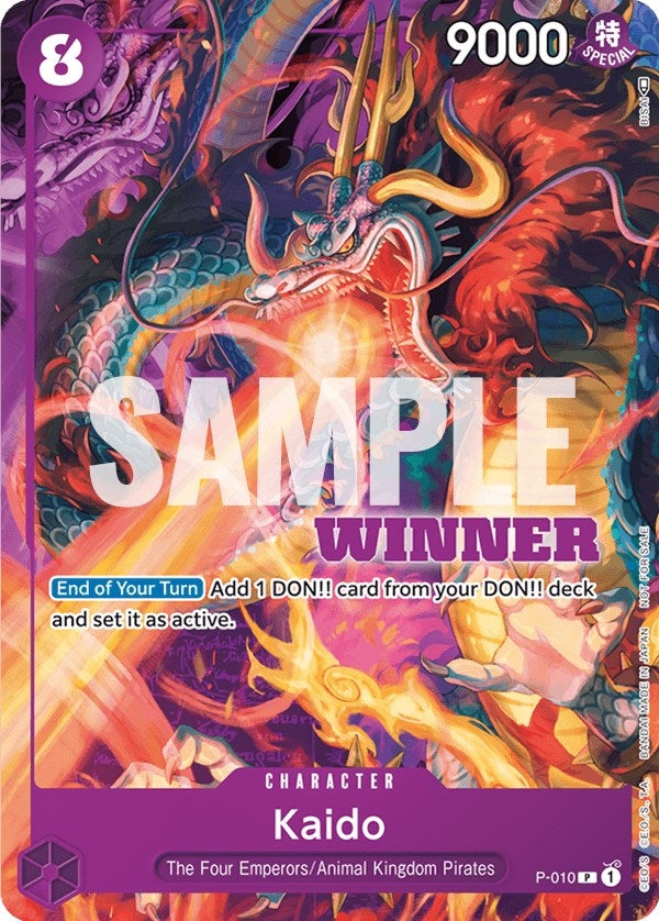 Image for Kaido - P-010 (Winner Pack Vol. 1) (One Piece Promotion Cards) (P-010) - One Piece Card Game