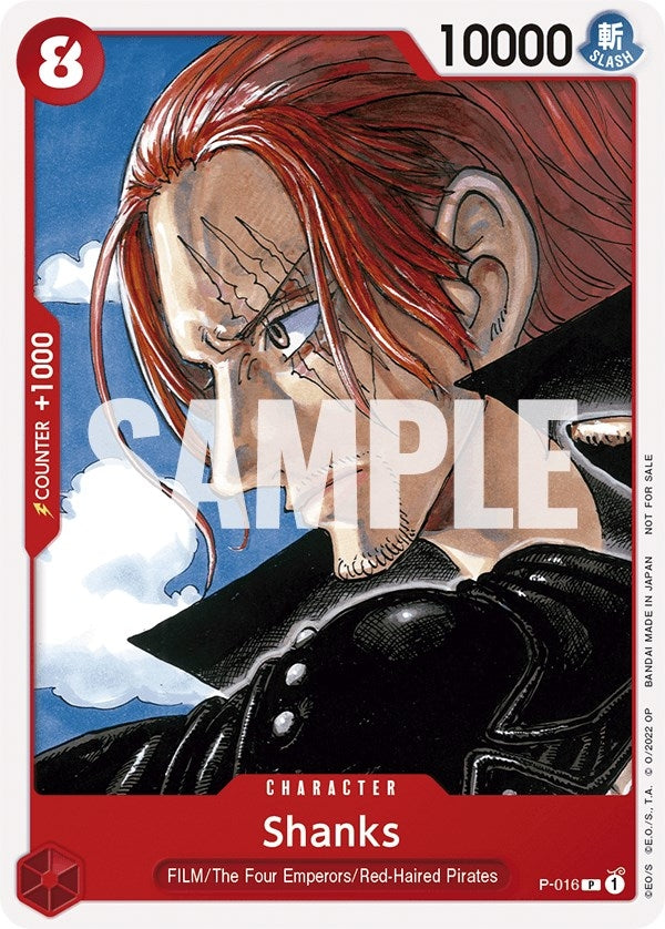 Image for Shanks (One Piece Film Red) (One Piece Promotion Cards) (P-016) - One Piece Card Game