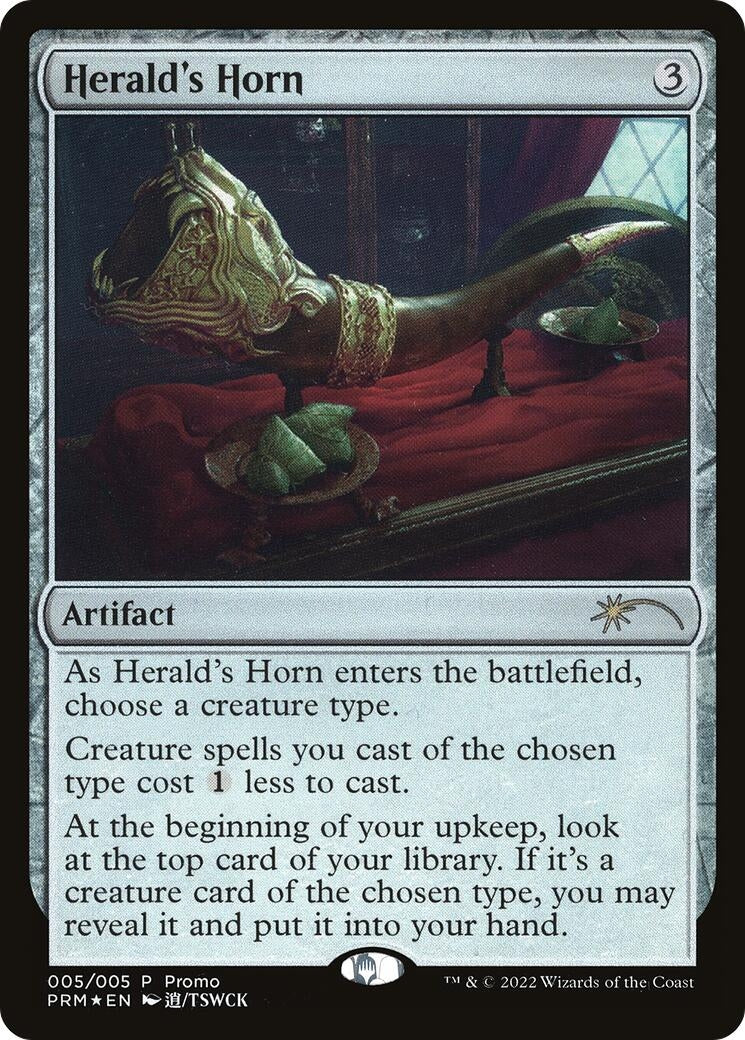 Image for Herald's Horn (Year of the Tiger 2022) (Unique and Miscellaneous Promos) (5) - Magic: The Gathering