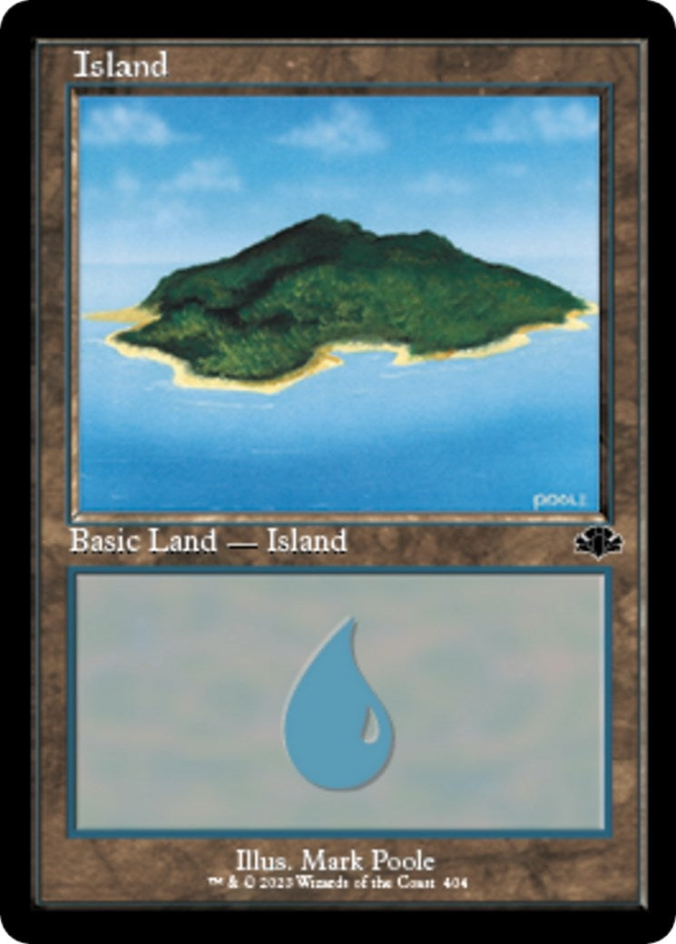 Image for Island (404) (Retro Frame) (Dominaria Remastered) (404) - Magic: The Gathering