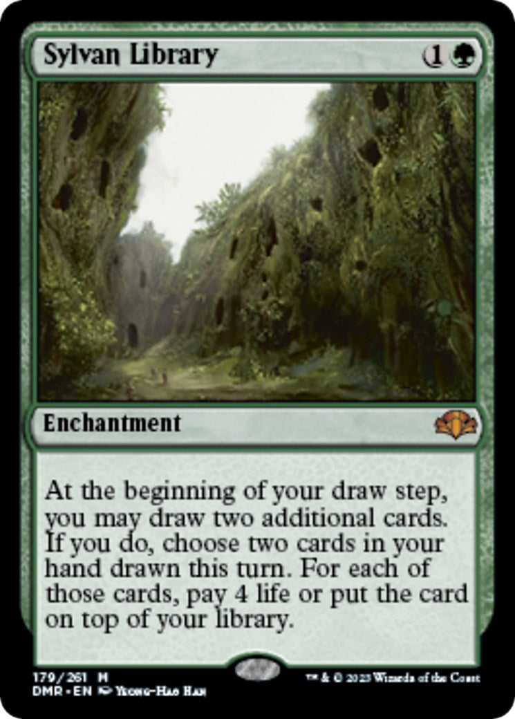 Image for Sylvan Library (Dominaria Remastered) (179) - Magic: The Gathering