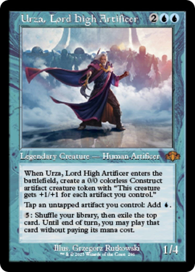 Image for Urza, Lord High Artificer (Retro Frame) (Dominaria Remastered) (296) - Magic: The Gathering