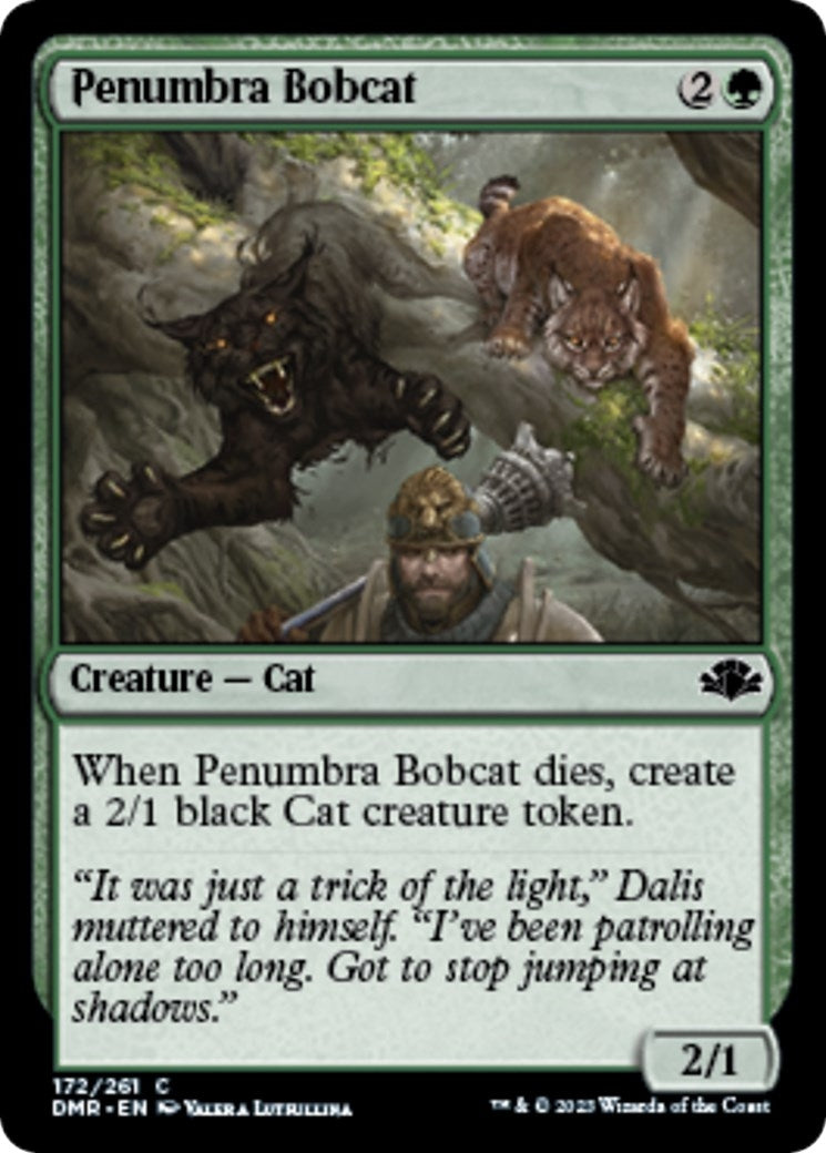 Image for Penumbra Bobcat (Dominaria Remastered) (172) - Magic: The Gathering