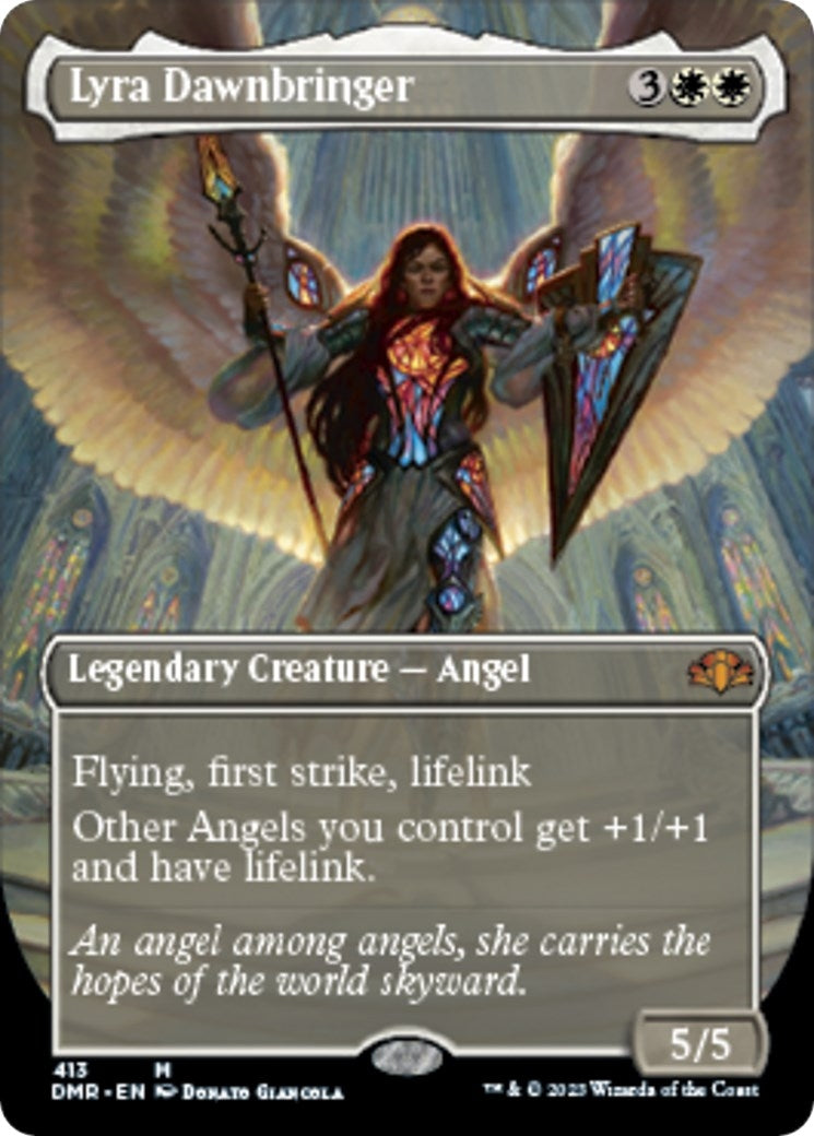 Image for Lyra Dawnbringer (Borderless) (Dominaria Remastered) (413) - Magic: The Gathering
