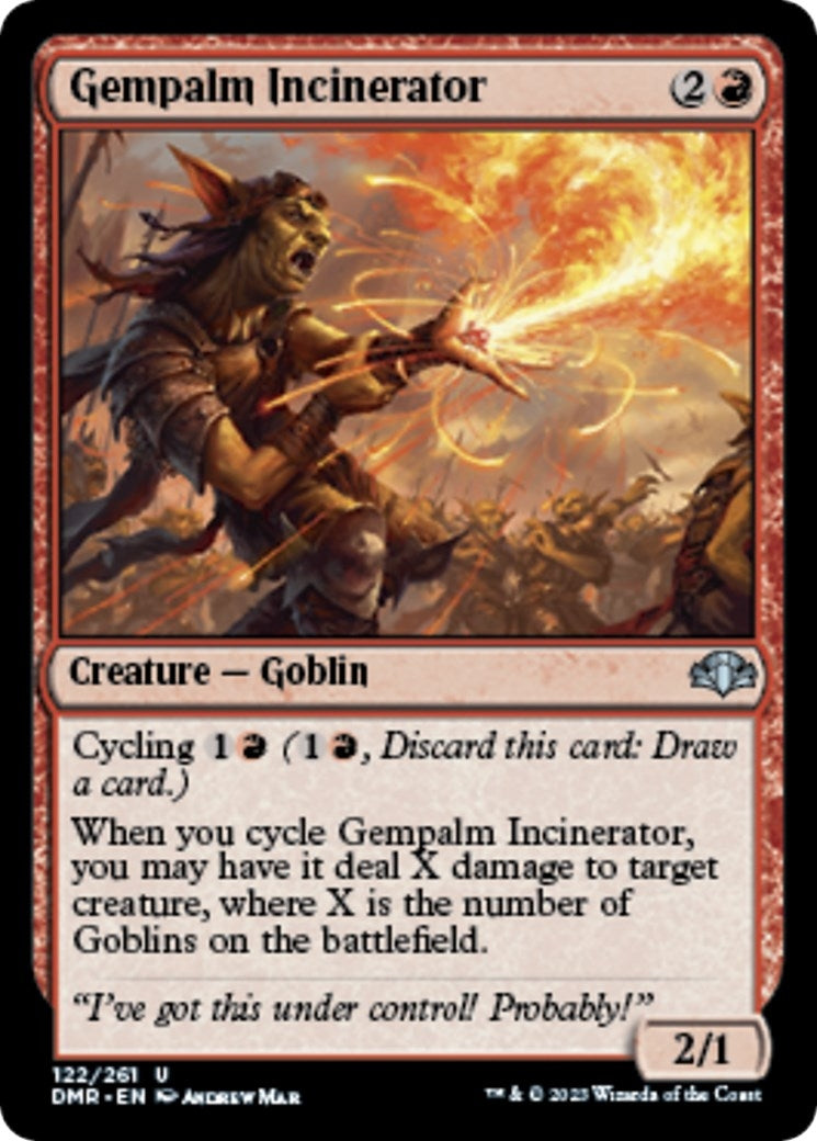 Image for Gempalm Incinerator (Dominaria Remastered) (122) - Magic: The Gathering